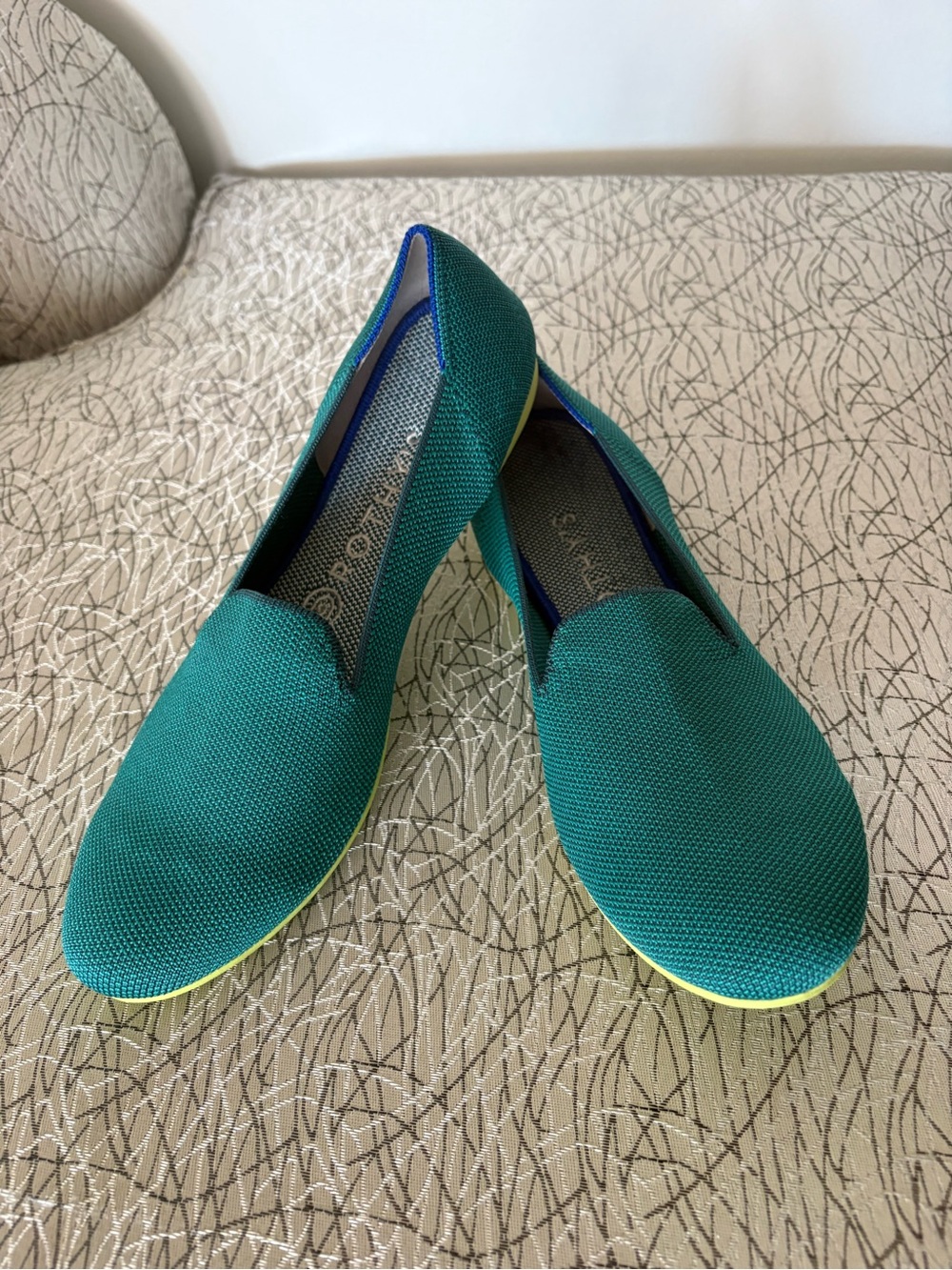 Rothy’s Jade Loafers Women’s size 9 Teal Flats